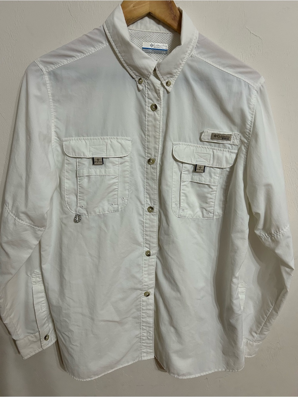 Columbia PFG  Women Button-Front Fishing Shirt Size Large